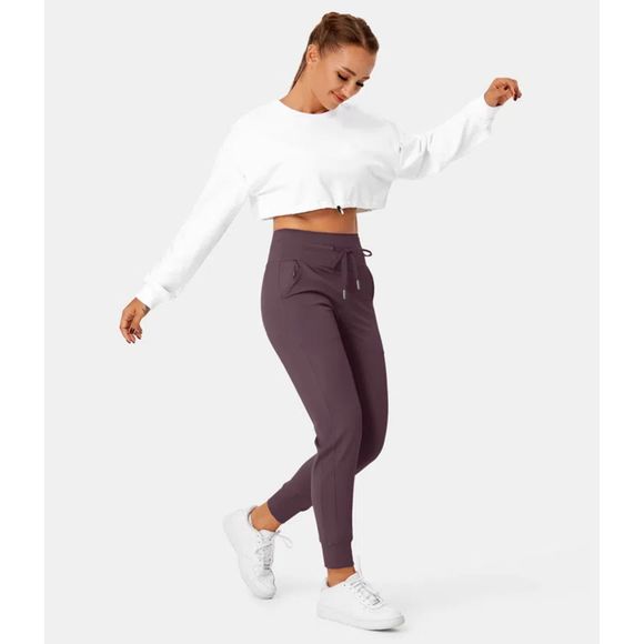 Halara Cloudful Air Fabric High Waisted Drawstring Full Length Joggers SIZE: SM - Picture 1 of 9
